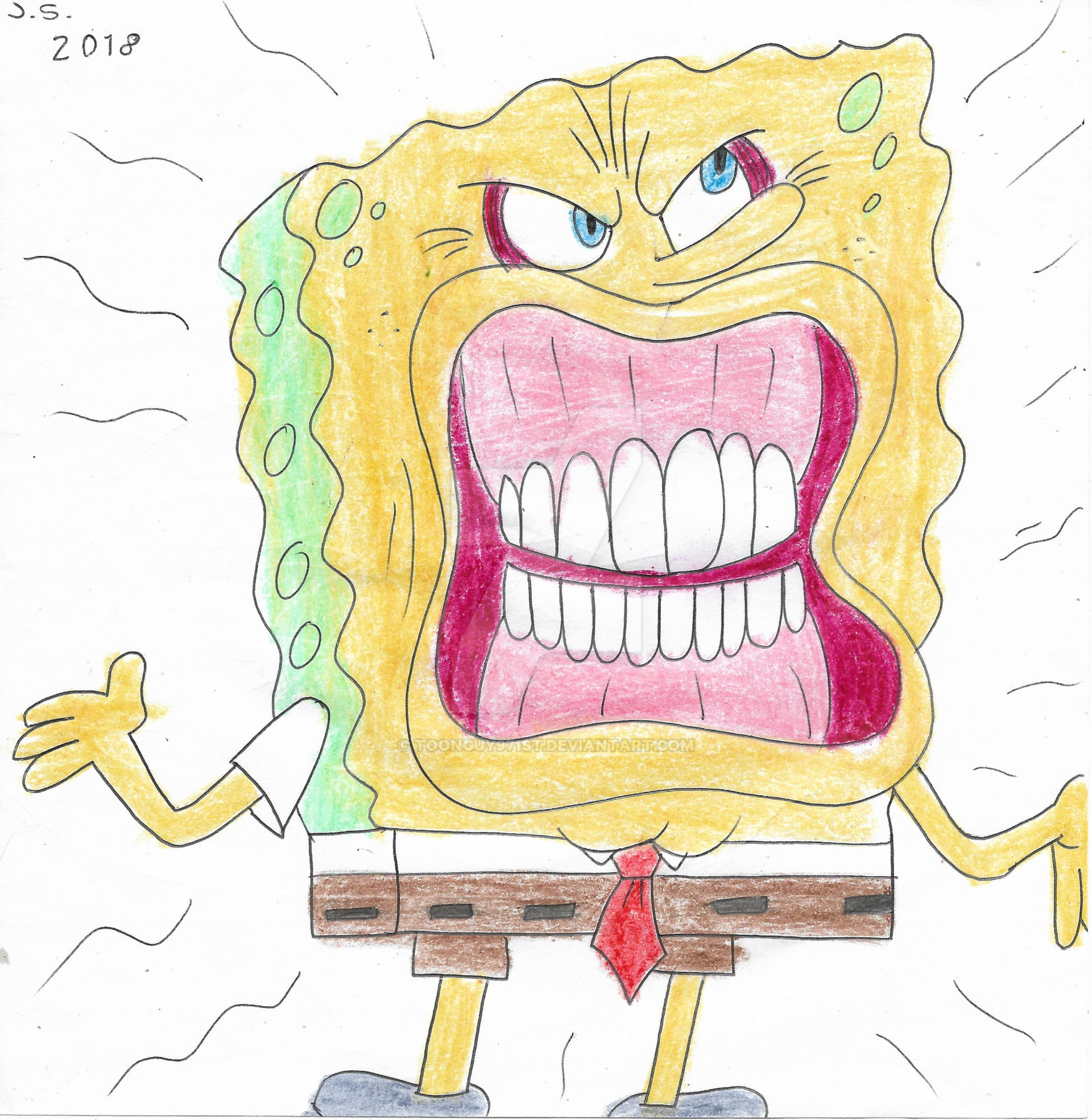 Angry Faced Spongebob by Toonguy971st on DeviantArt