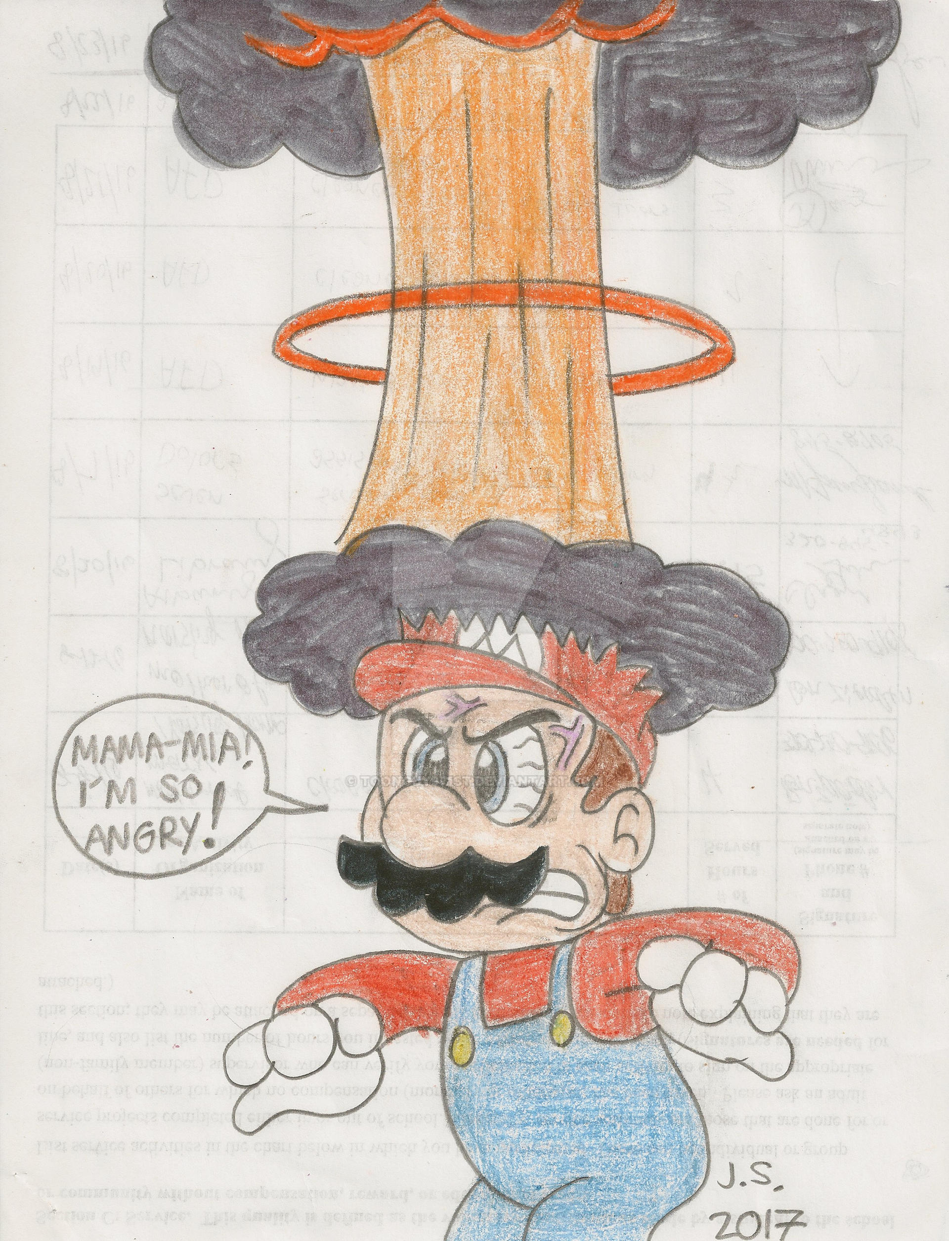 Mario Explodes With Anger! by Toonguy971st on DeviantArt