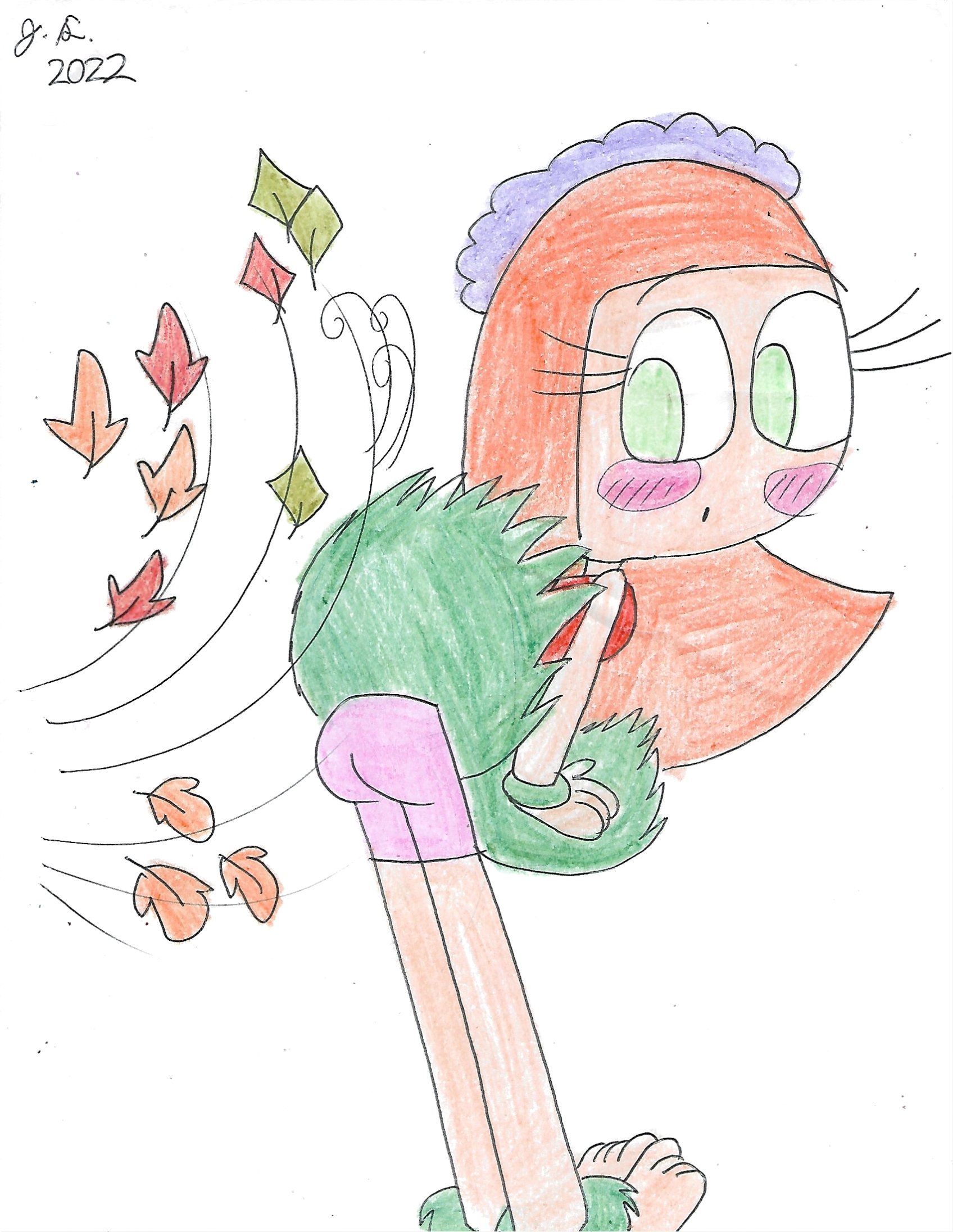 Rafaella Grass Skirt Blowing Pink Pants by Toonguy971st on DeviantArt