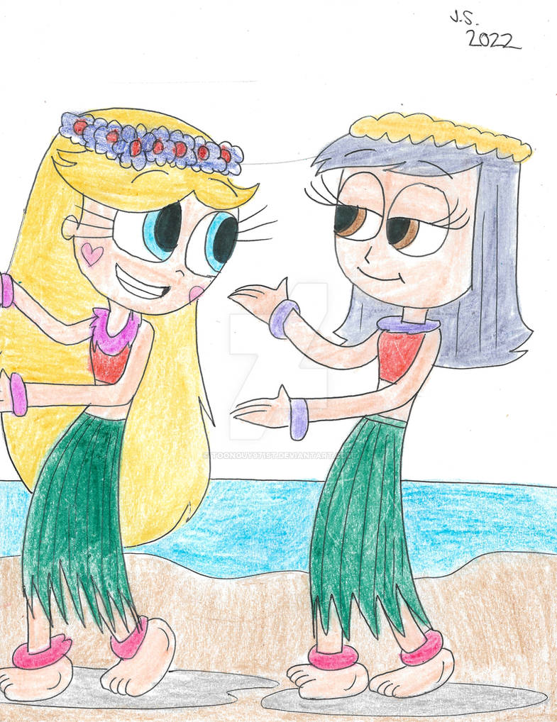Star and Janna are Hula Dancing by Toonguy971st on DeviantArt