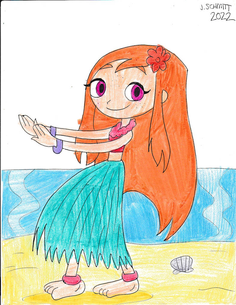 Hula Dancing Meggy by Toonguy971st on DeviantArt