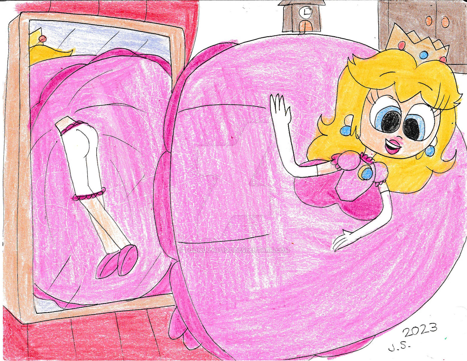 Peach Rabbit Getting Mad Princess Peach Floating Down the Rabbit Hole 2 by Toonguy971st on ...