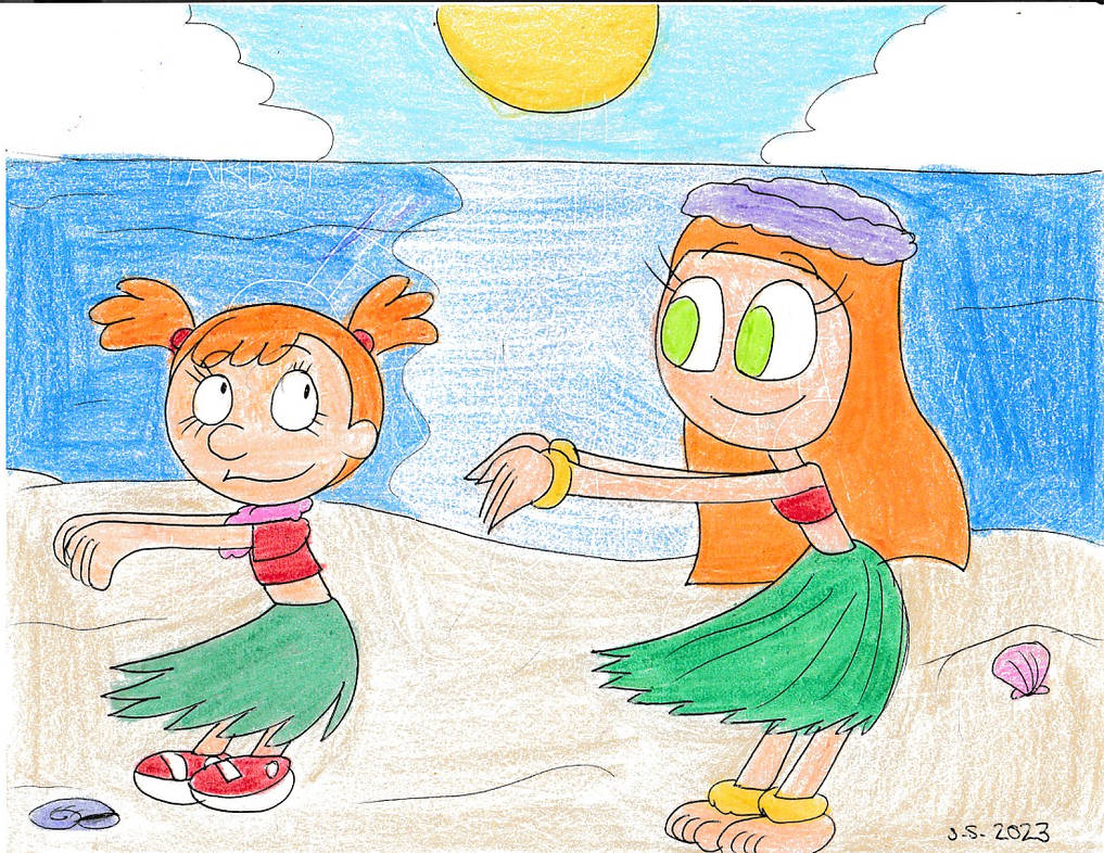 Rafaella Hula Dancing With Mike by Toonguy971st on DeviantArt