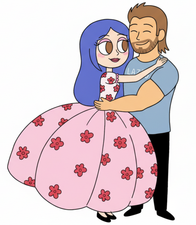 Tiffy Cole Hugging Tiffy In Her Pink Poofy Dress by Toonguy971st on DeviantArt