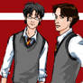 Padfoot and Prongs colored