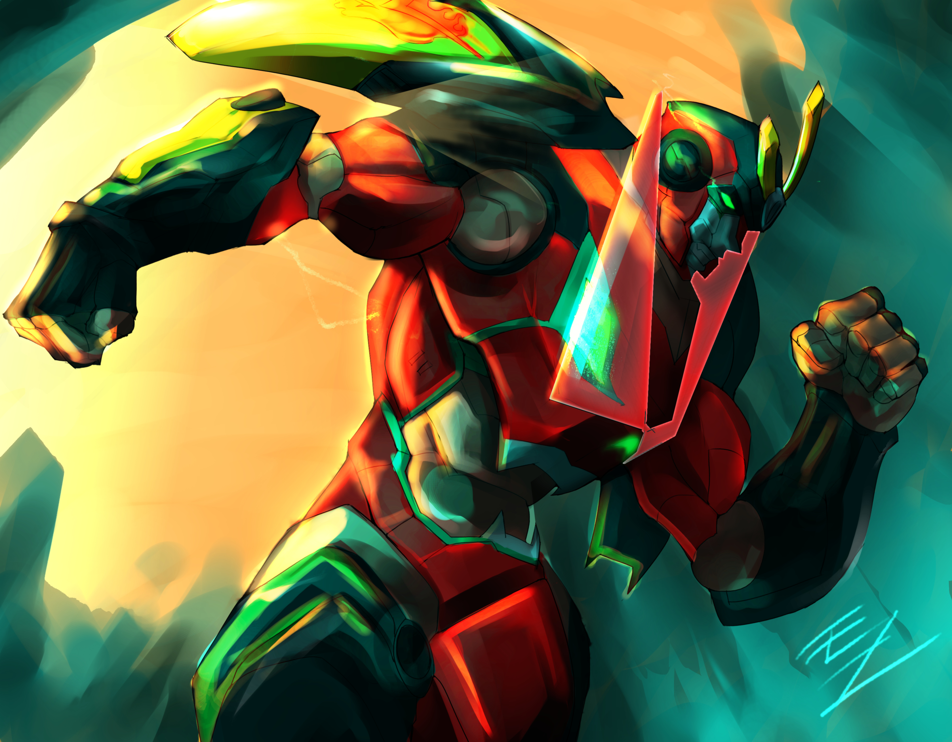 Tengen Toppa Gurren Lagann, fantasy art, ultra, Midjourney