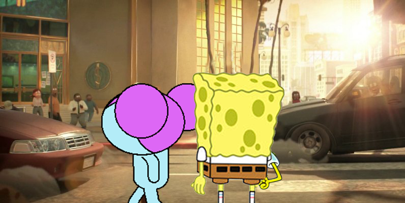 SpongeBob and Patrick noclipped into the Backrooms by RedKirb on DeviantArt