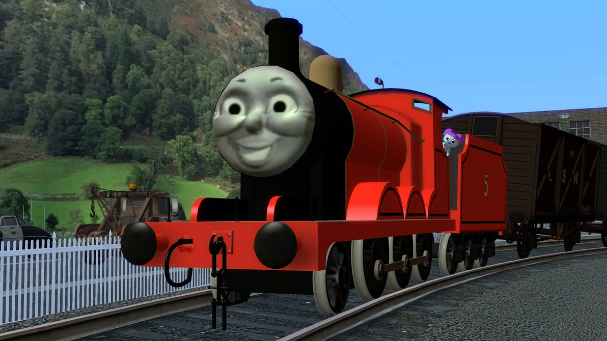 James the Red Engine by RedKirbDaRedPuffball on DeviantArt
