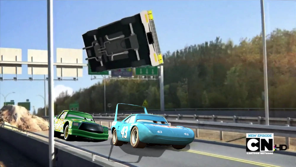 The King and Chick Hicks racing by RedKirb on DeviantArt