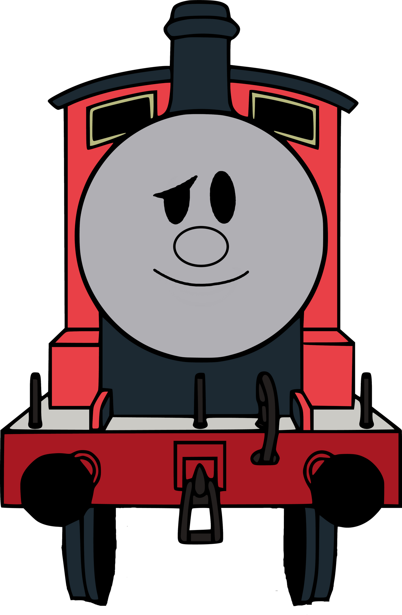 James the Red Engine (Mr. Men Style) by RedKirbDaRedPuffball on DeviantArt