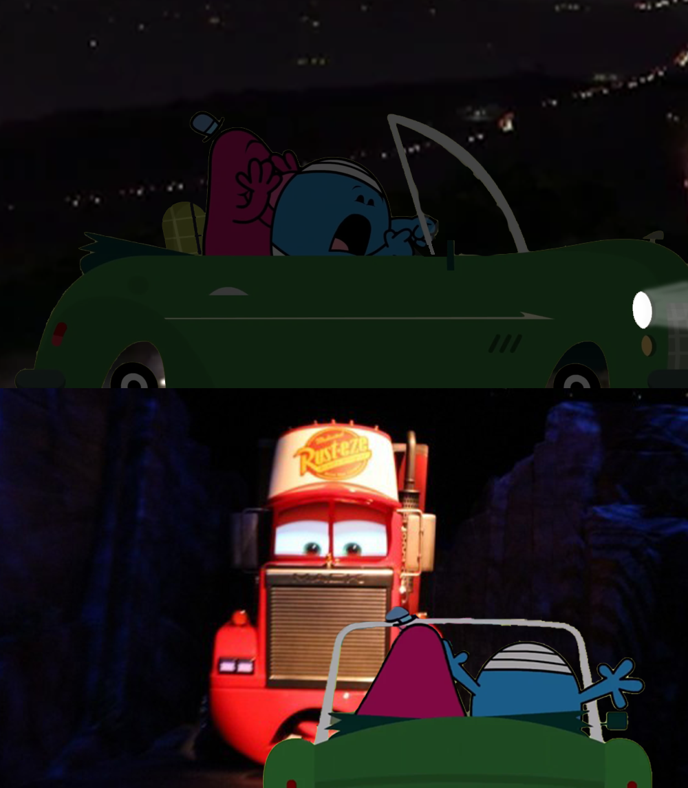 Mr. Scatterbrain and Mr. Bump in Cars by RedKirb on DeviantArt