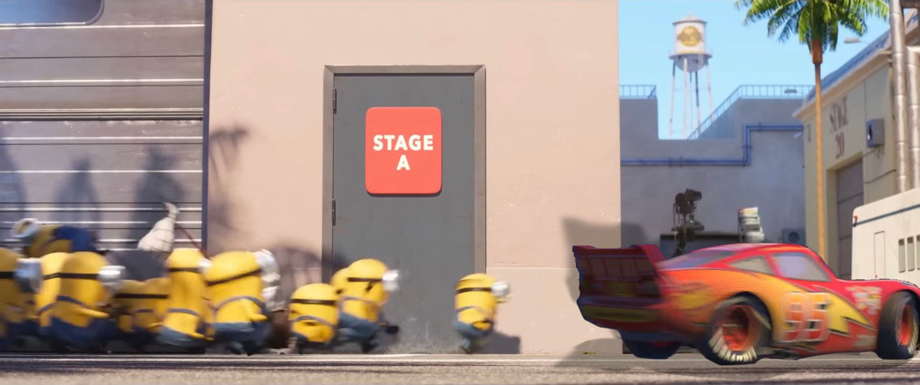 Minions chasing Lightning McQueen by RedKirb on DeviantArt