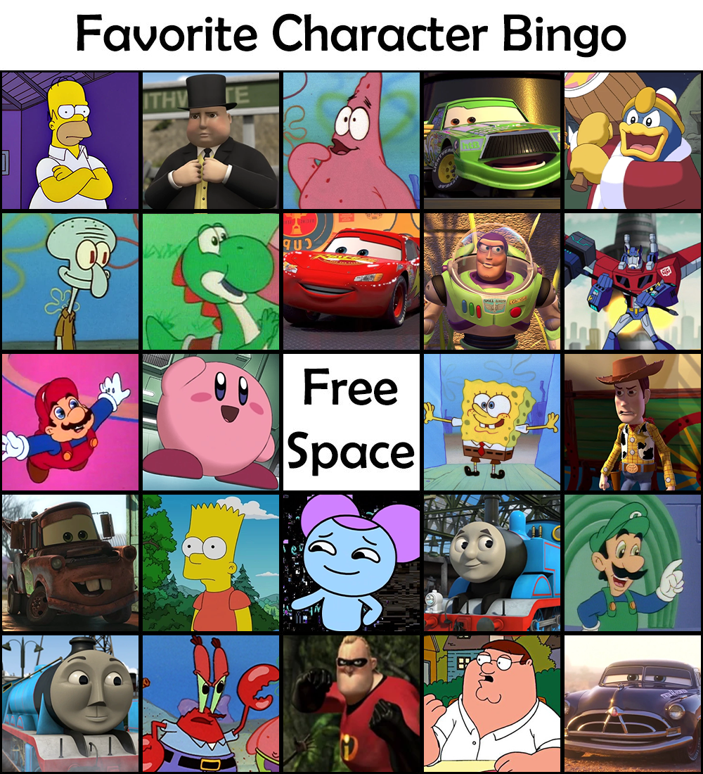 My Character Bingo by RedKirb on DeviantArt