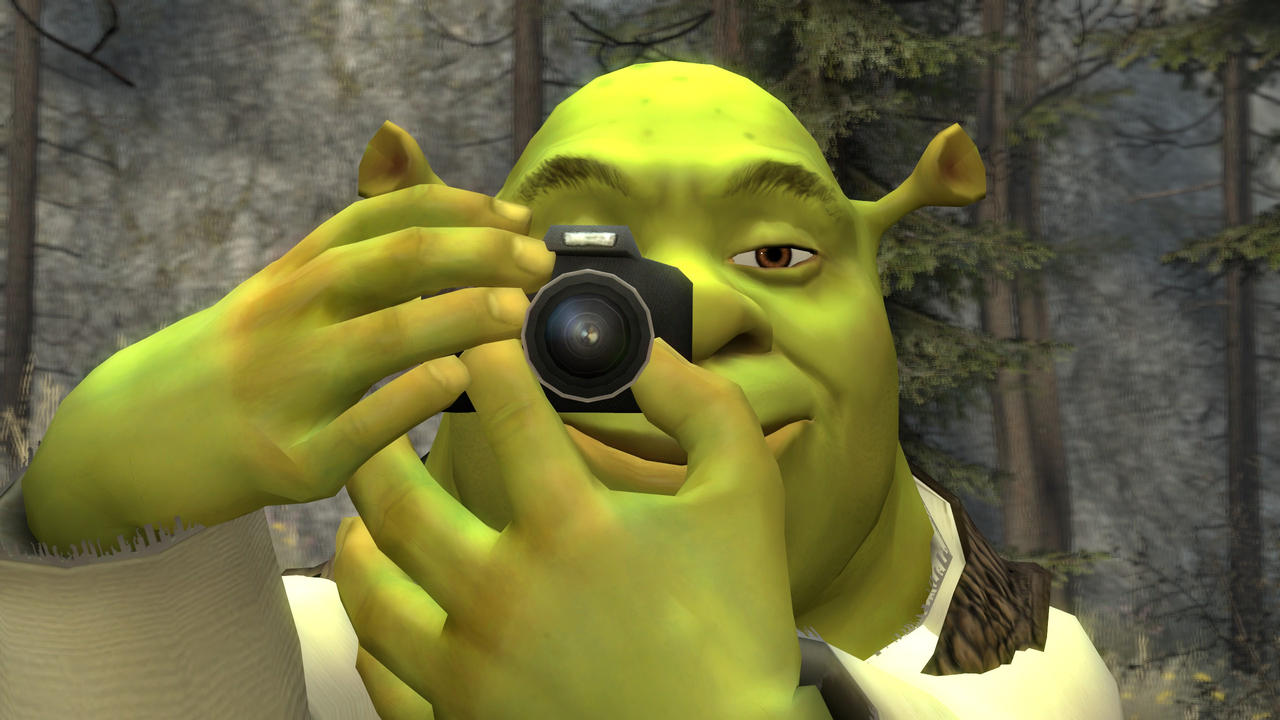 Shrek with a Camera by RedKirb on DeviantArt