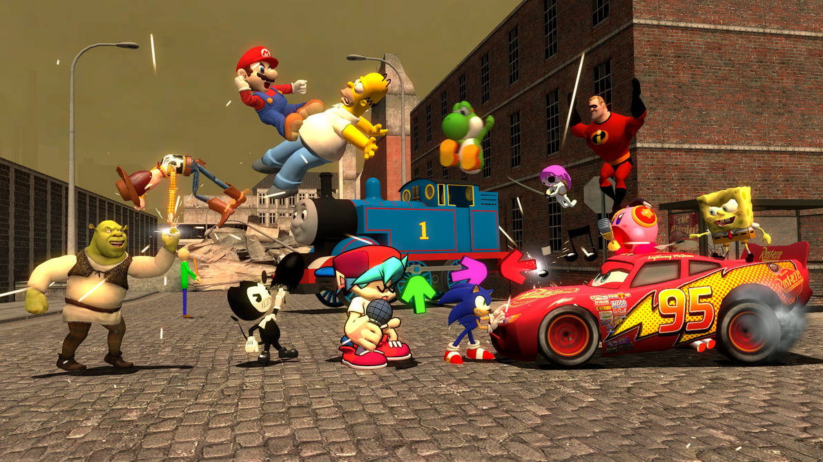 Random Epic Gmod Battle by RedKirbDaRedPuffball on DeviantArt