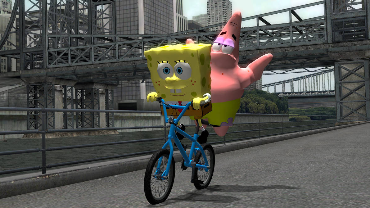 SpongeBob and Patrick riding a Bike by RedKirb on DeviantArt