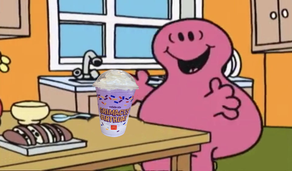 Mr. Greedy tries the Grimace Shake (edit) by RedKirbDaRedPuffball on ...
