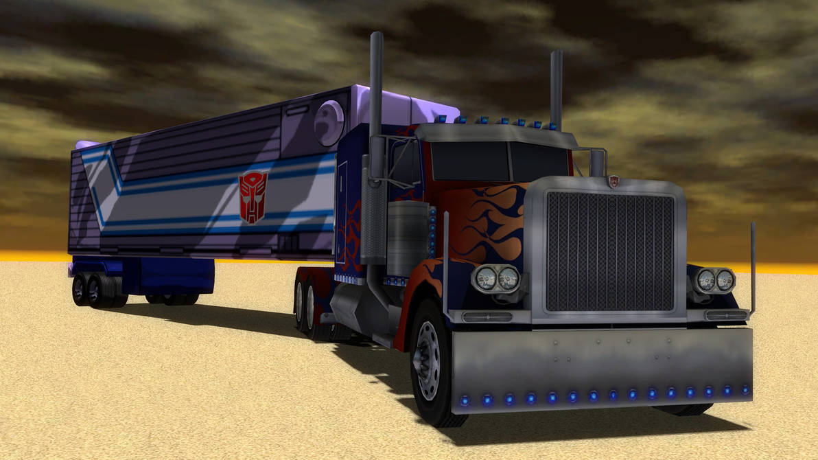 Optimus Prime and his new trailer by RedKirb on DeviantArt
