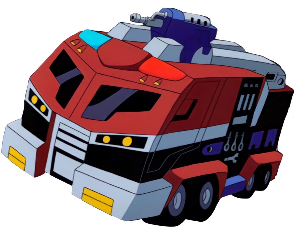 TFA Optimus Prime Alt Mode with Fire Truck Trailer by RedKirbDaRedPuffball on DeviantArt