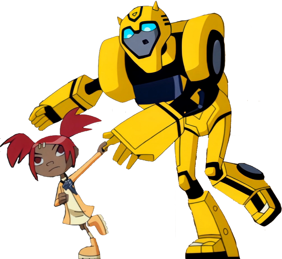 Transformers Animated Bumblebee and Sari Vector by RedKirb on DeviantArt