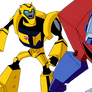 TFA Optimus Prime and Bumblebee Vector #2