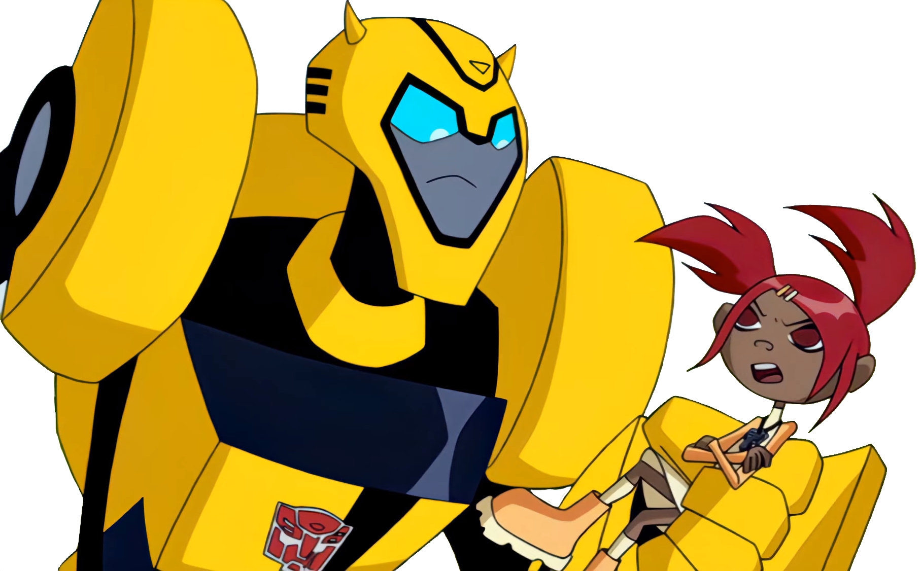 Transformers Animated Bumblebee And Sari transformers-animated-bumblebee-and-sari