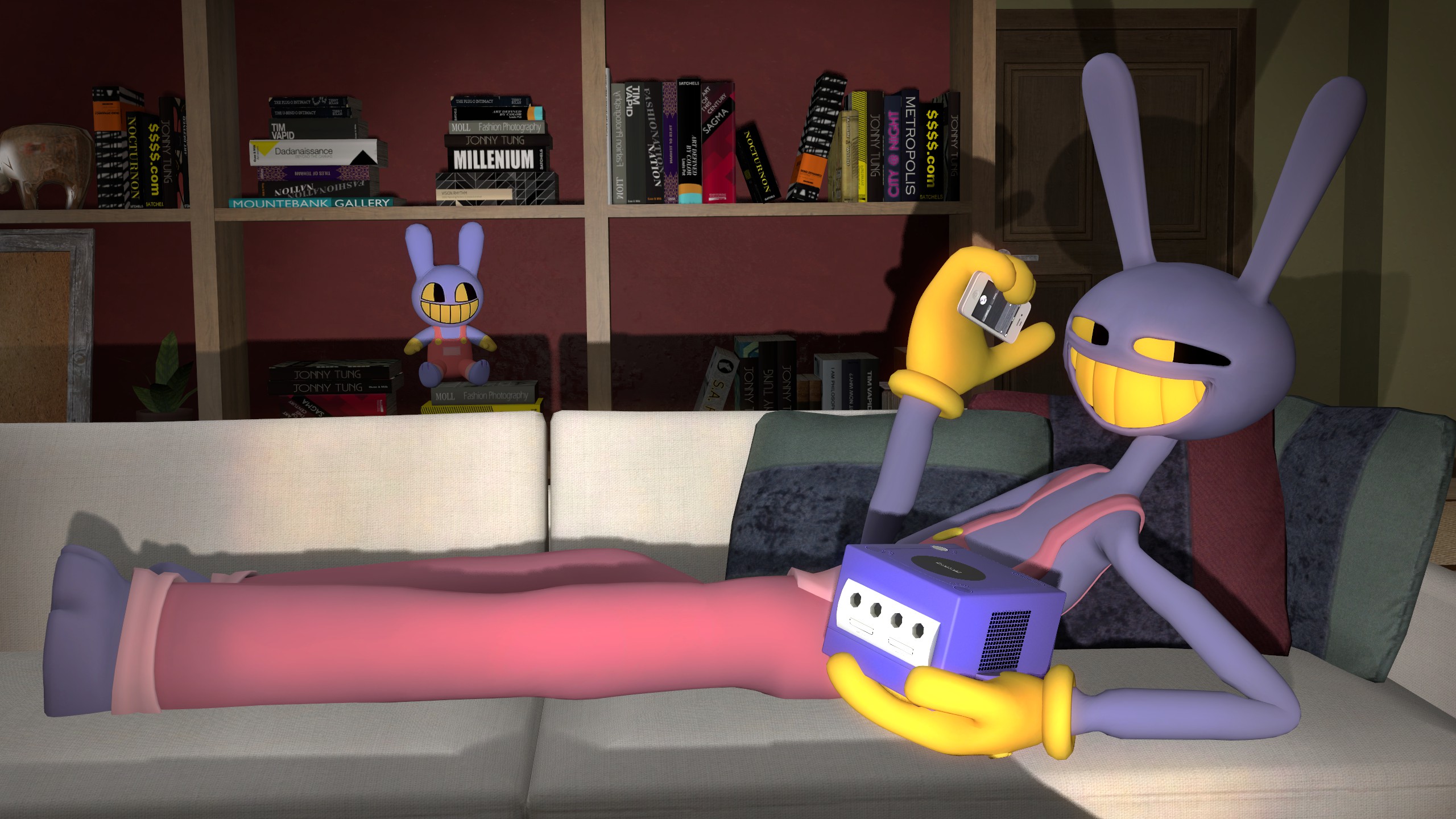 Jax on the Phone by RedKirb on DeviantArt