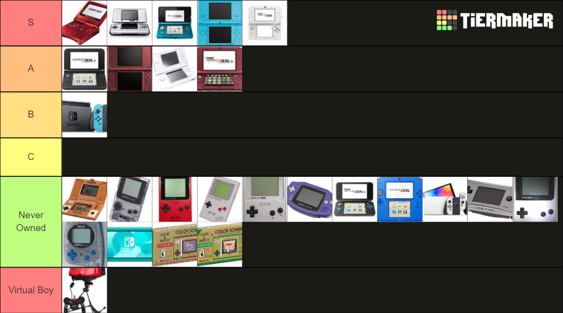 List of discount nintendo handhelds