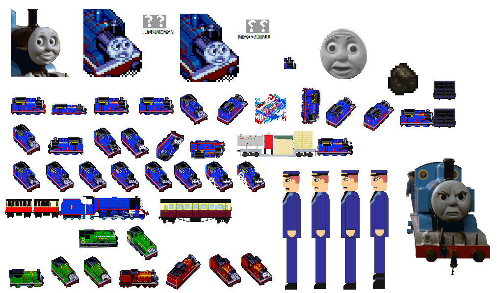 Mugen Roster Thomas MUGEN Thomas Spritesheet V2 by RedKirb on DeviantArt
