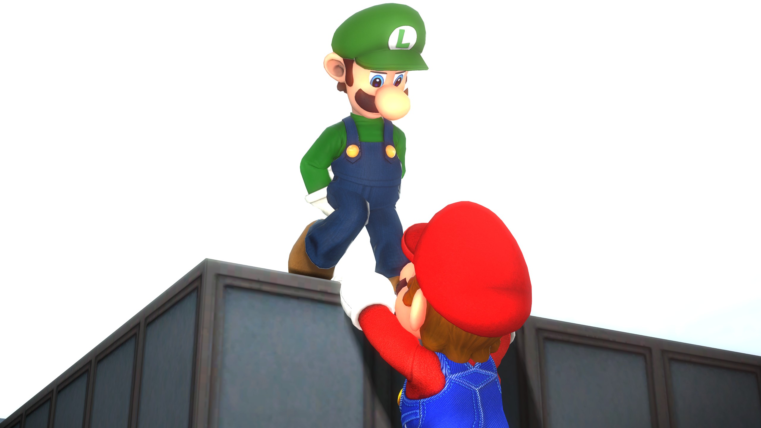 Luigi's Down Taunt by RedKirb on DeviantArt