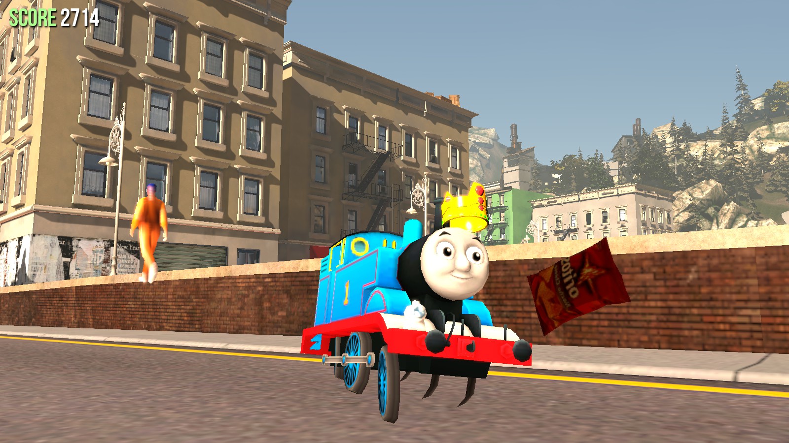 Thomas Goat Goat Simulator Thomas the Tank Engine by RedKirbDaRedPuffball on DeviantArt