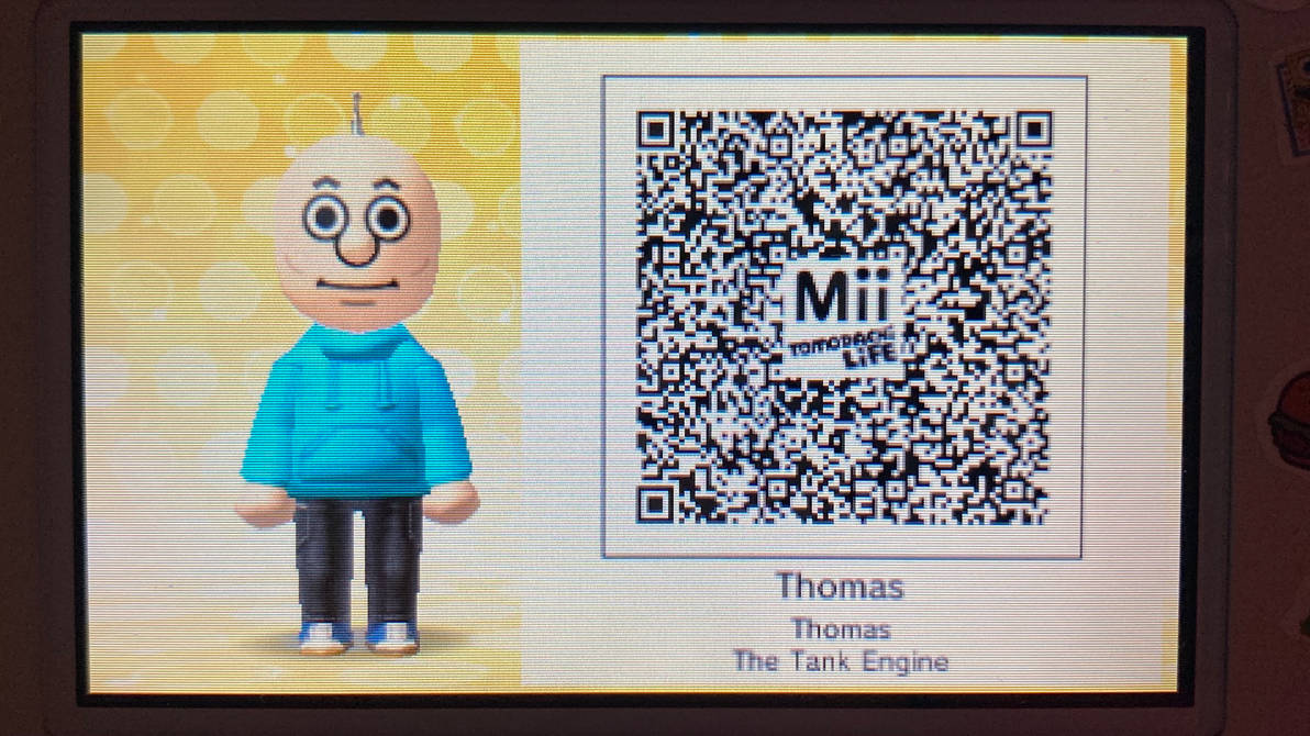Thomas Code Tomodachi Life Thomas QR Code by RedKirbDaRedPuffball on DeviantArt
