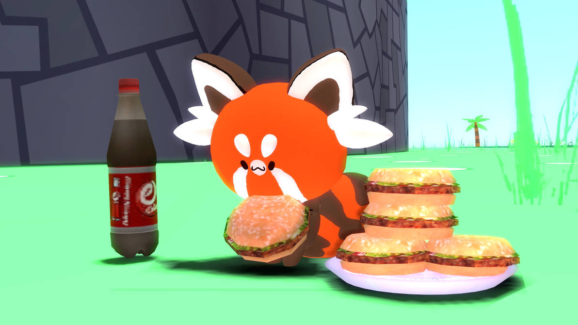 Sody Pop eats a Burger by RedKirbDaRedPuffball on DeviantArt