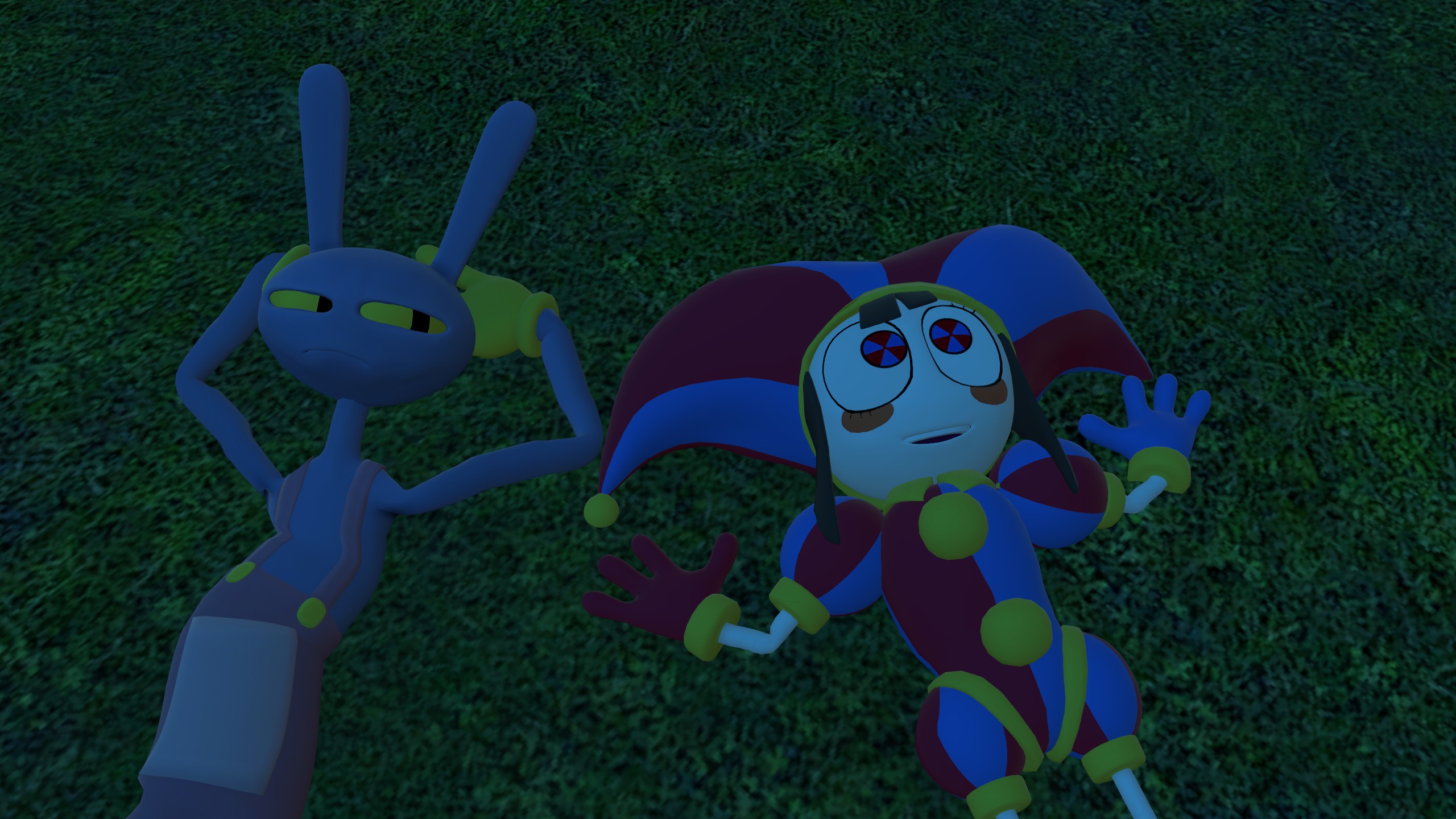 Pomni And Jax Looking At The Stars By RedKirbDaRedPuffball On DeviantArt pomni-and-jax-looking-at-the-stars-by-redkirbdaredpuffball-on-deviantart