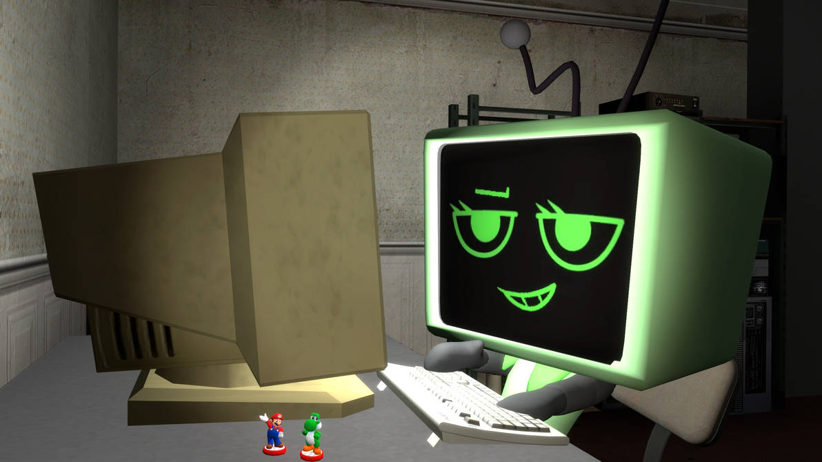 Vee Background Computer Vee using the Computer by RedKirbDaRedPuffball on DeviantArt