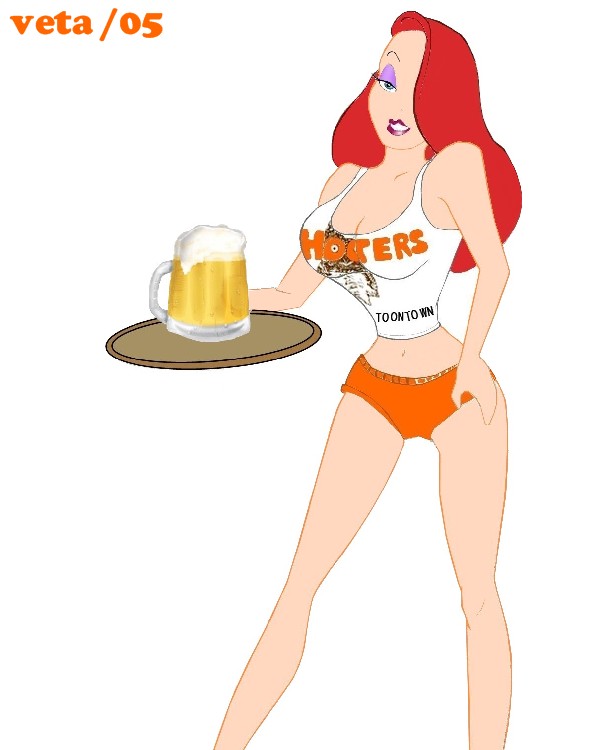 Jessica Rabbit at Hooters