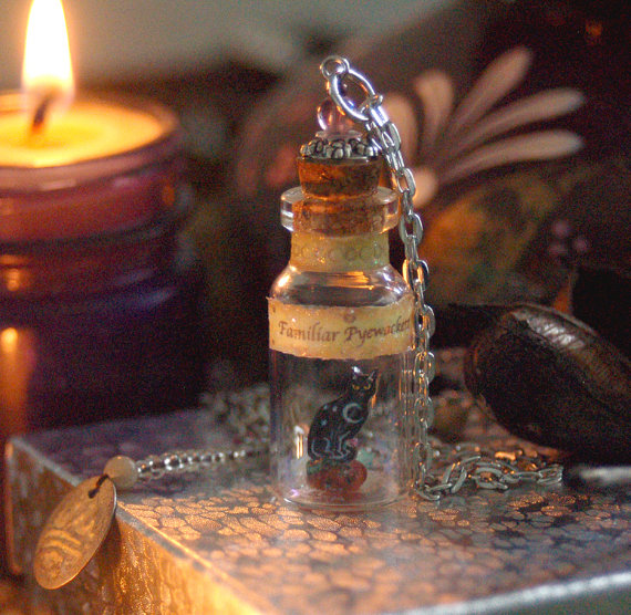 Black Cat Bottle Pendant Chicorydellarts by chicorydell on DeviantArt