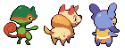 Starters backsprites