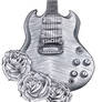 Gibson SG with roses