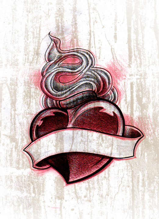Tattoo flash Heart by jerrrroen on DeviantArt