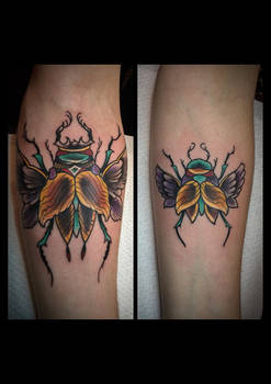 Scarab tattoo