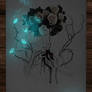 rose with thorns glow
