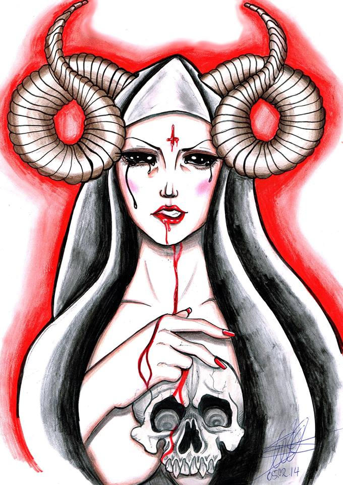 Satanic Nun by BiancaGoesEnrage on DeviantArt
