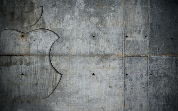 Concrete Apple wallpaper