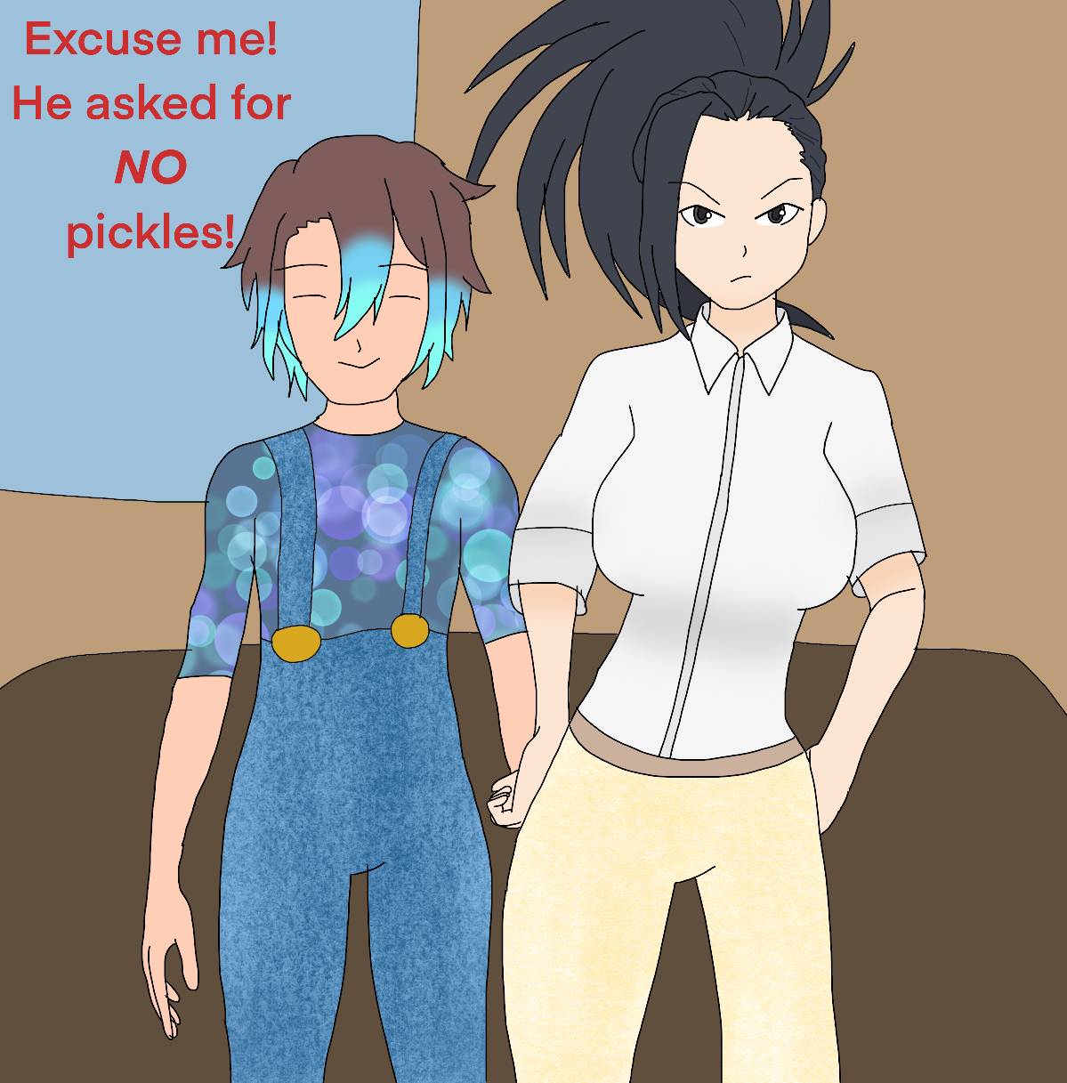 Eskeed He asked for NO Pickles! by Kasai01 on DeviantArt