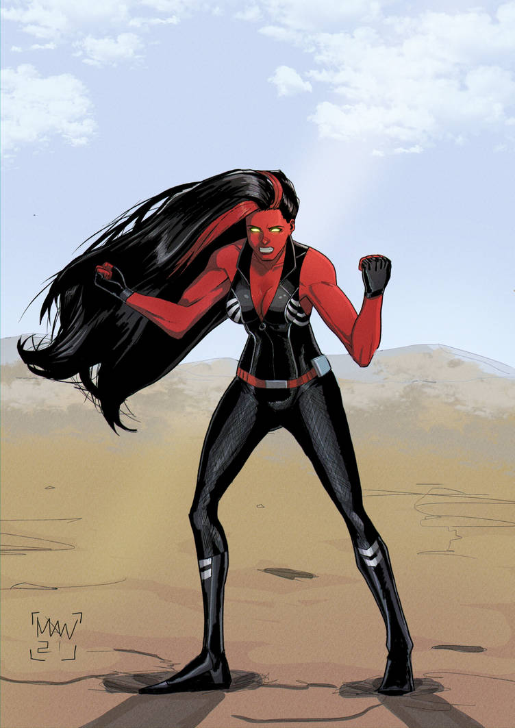 She Red Red She-Hulk by bluerollerball on DeviantArt