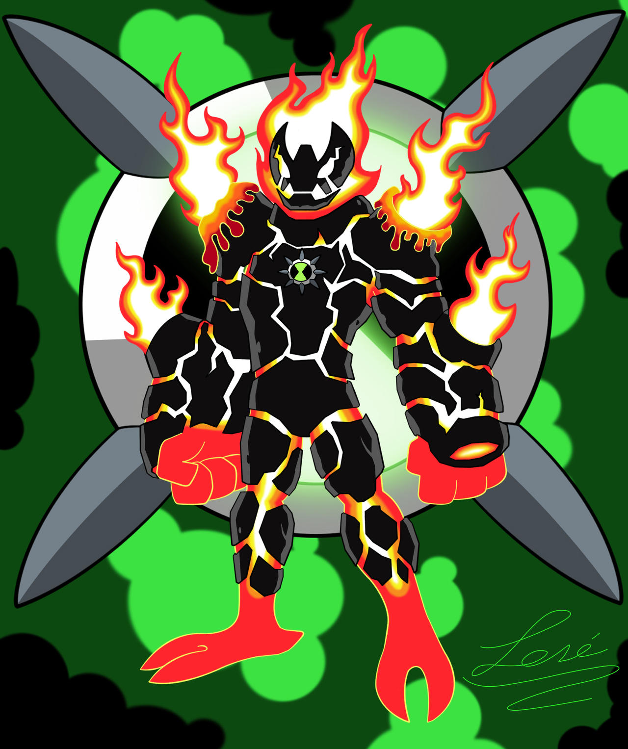 Ben 10 Alien - Fuego Supremo by Crisaurus006 on DeviantArt
