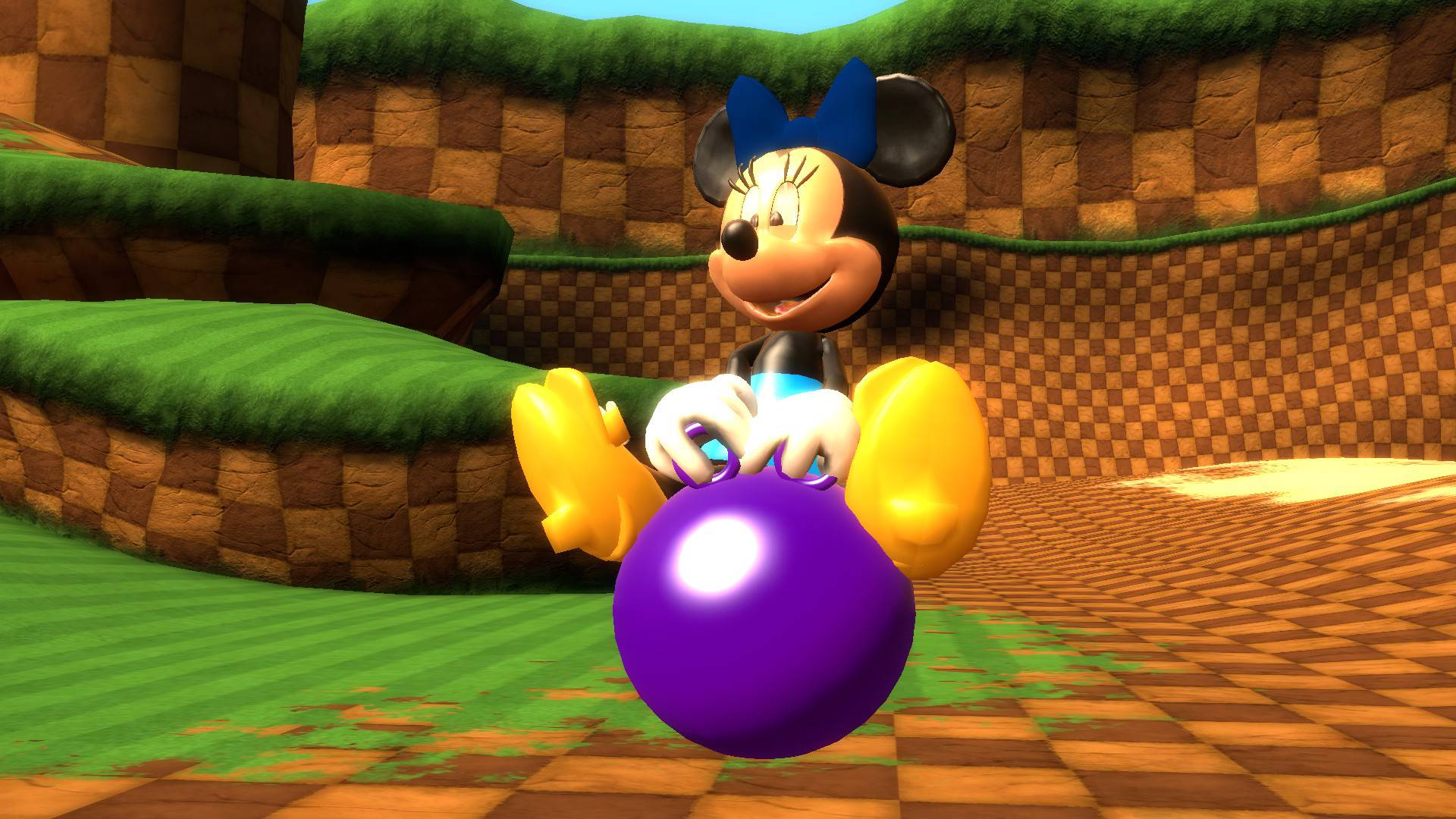 Minnie Mouse on the hoppity ball by CompacTheNeko on DeviantArt