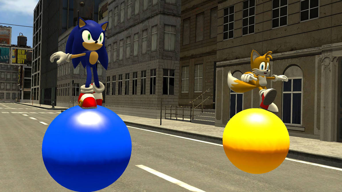 Sonic and Tails Balancing Ball Race by CompacTheNeko on DeviantArt