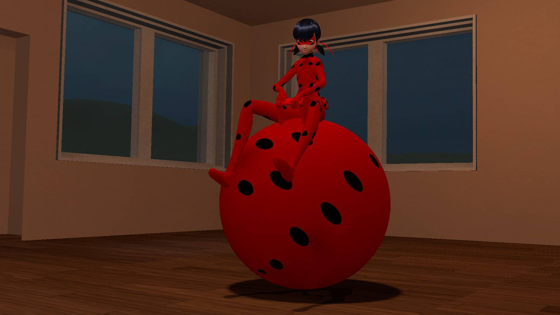 Miraculous LadyBug Bouncing by CompacTheNeko on DeviantArt